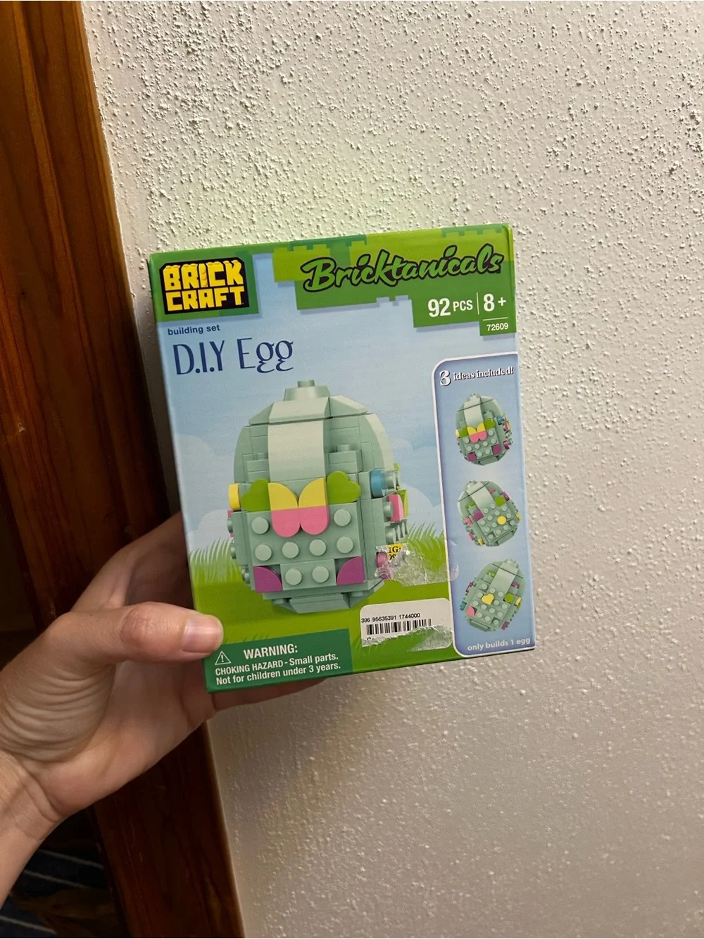 BrickCraft Bricktanicals D.I.Y Egg Building Set - Light Green